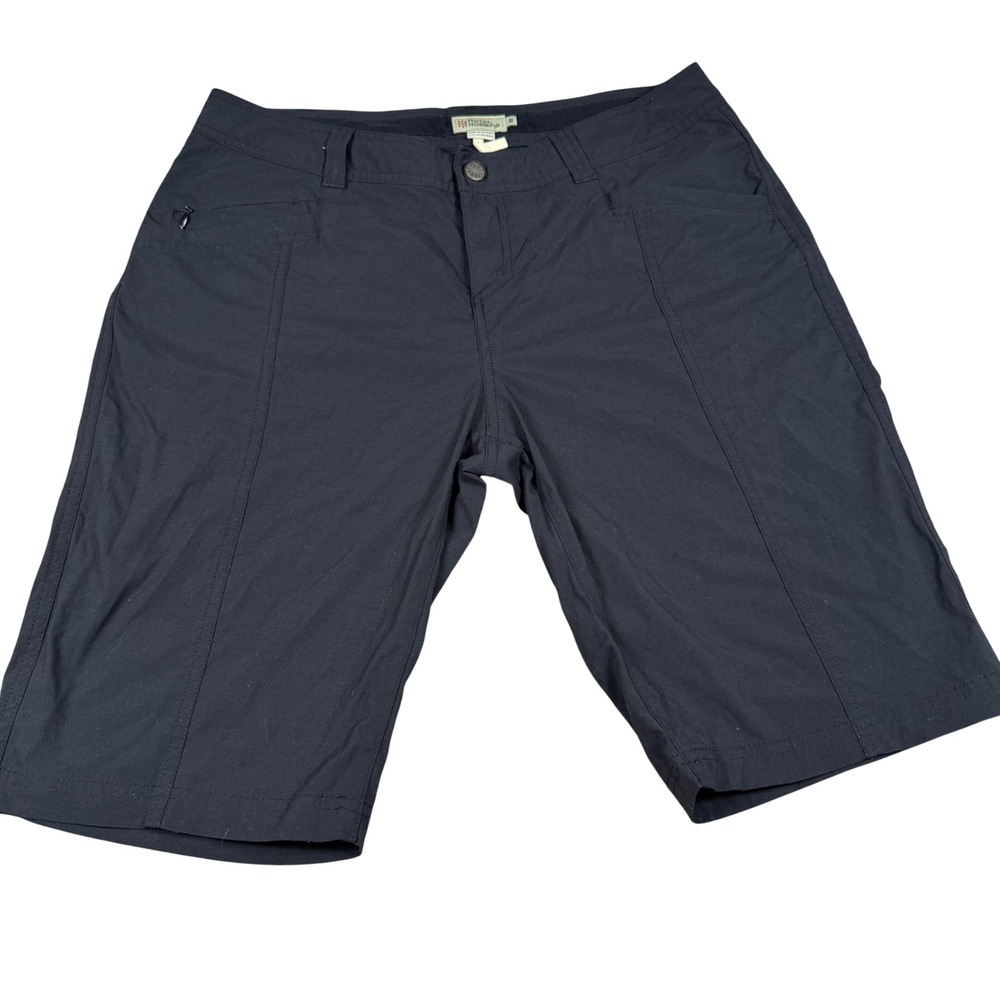 Royal Robbins Womens Black Stretch Hiking Shorts Size 10 Outdoor Activewear